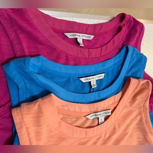 3 Adrienne Vittadini Small Sleeveless Women Summer Stretch Round Neck.